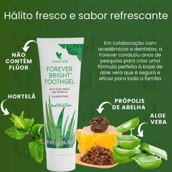 Creme dental de Aloe Vera - Forever Bright Toothgel