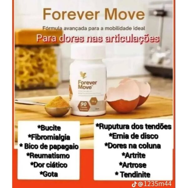 Forever Move - Curcumina E Glicosaminoglicanos Sup (natural)